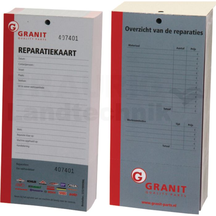 Reparaturkarte