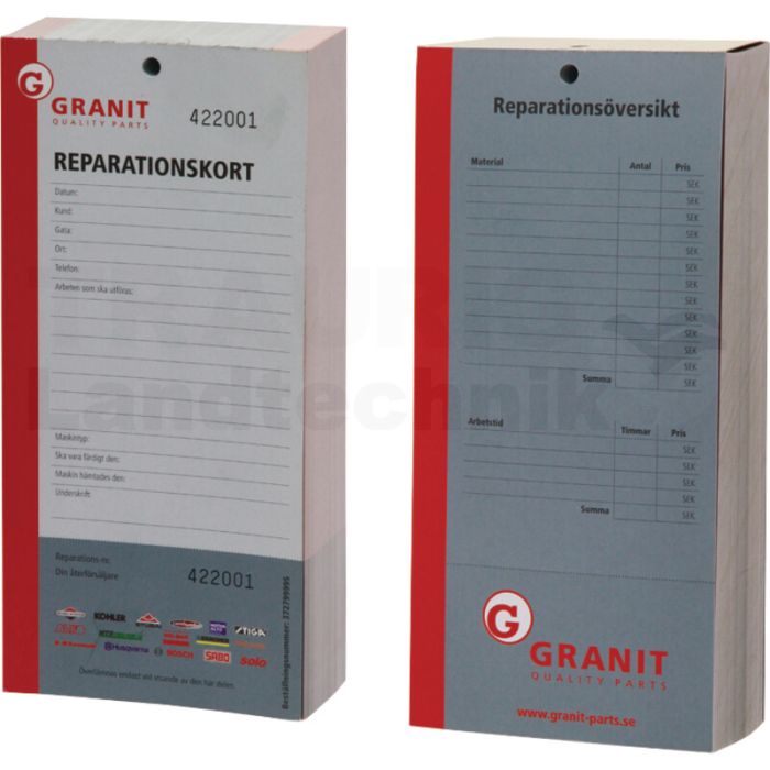 Reparaturkarte