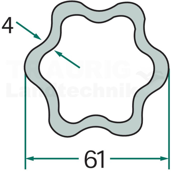 Profilrohr 1,5 m