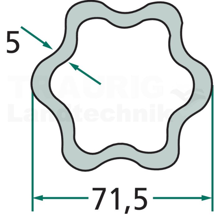 Profilrohr 3 m