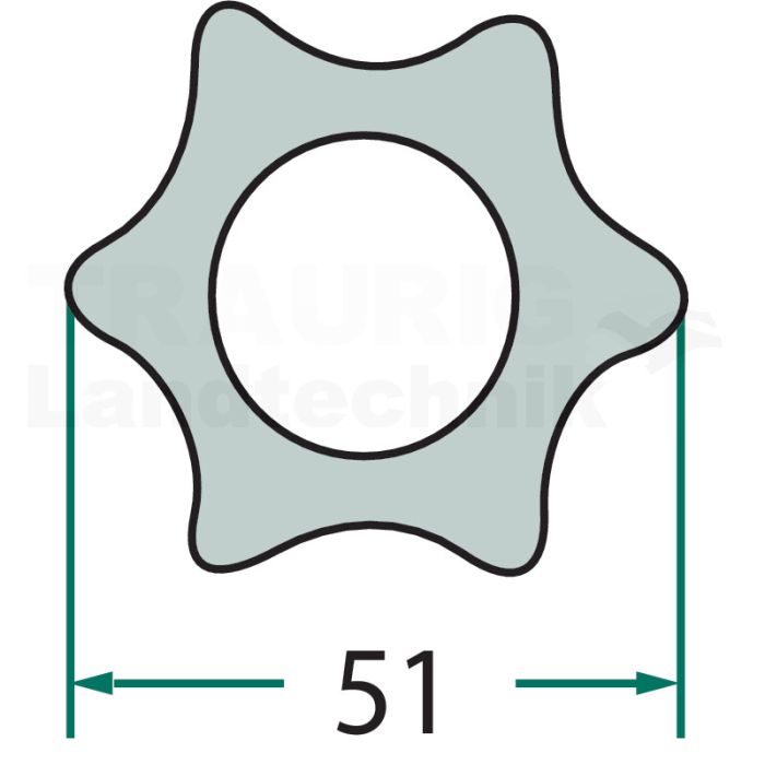 Profilrohr 1 m, beschichtet