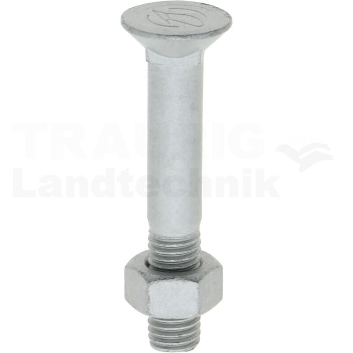 Senkschraube mit Mutter M12x1,25x75x30-M