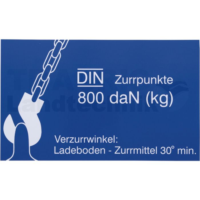 Aufkleber für Zurrpunkt Aufkleber für Zurrpunkt