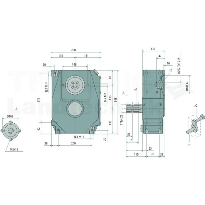 Stirnradgetriebe M10