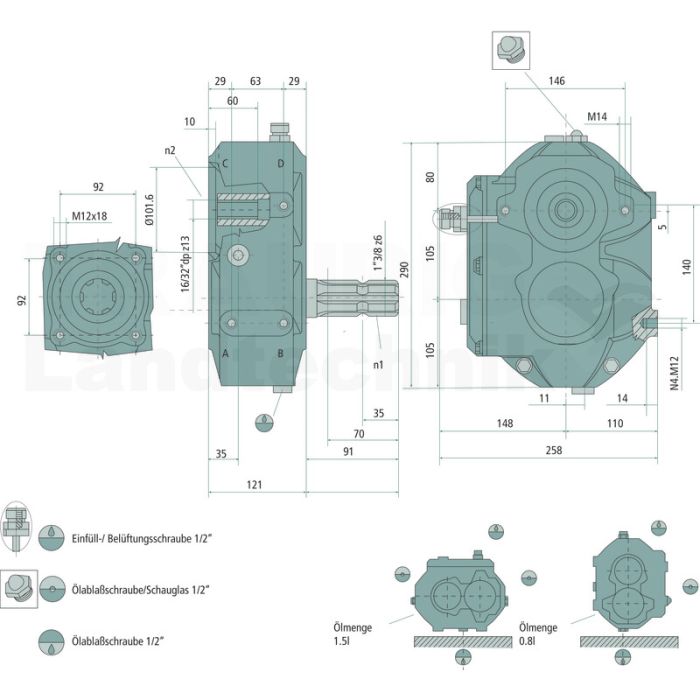 Stirnradgetriebe M7