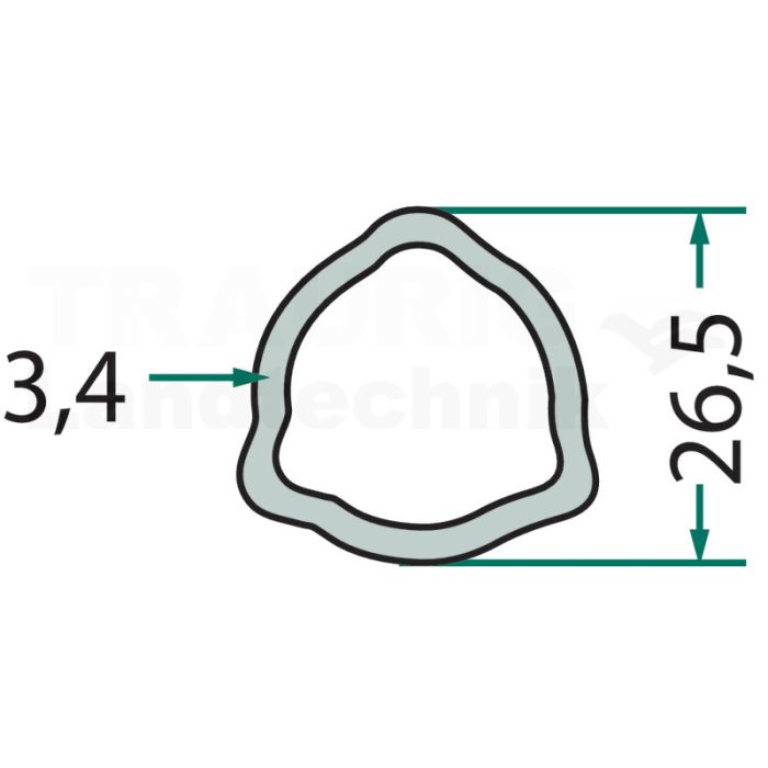 Profilrohr 3 m