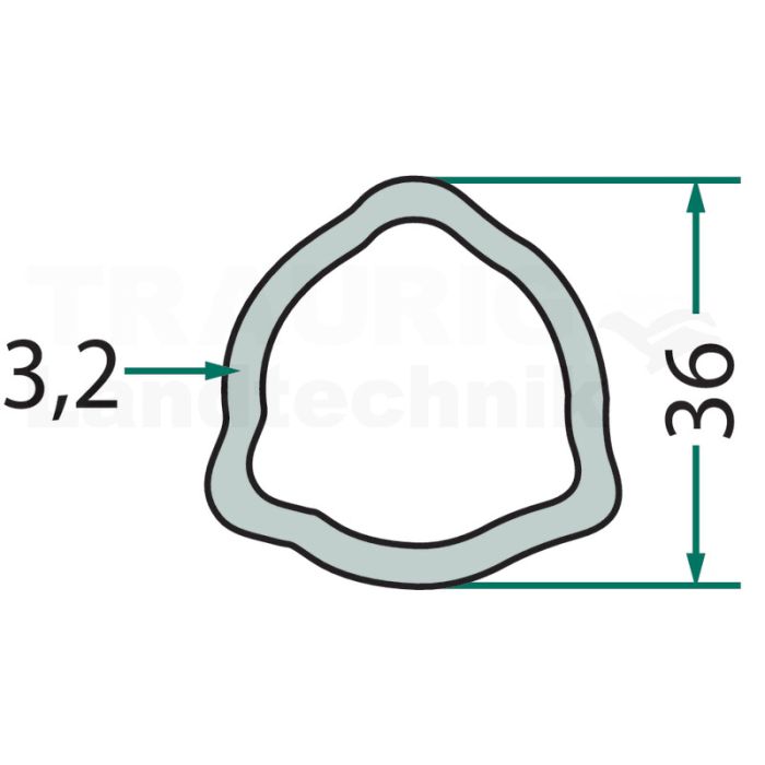 Profilrohr 1 m