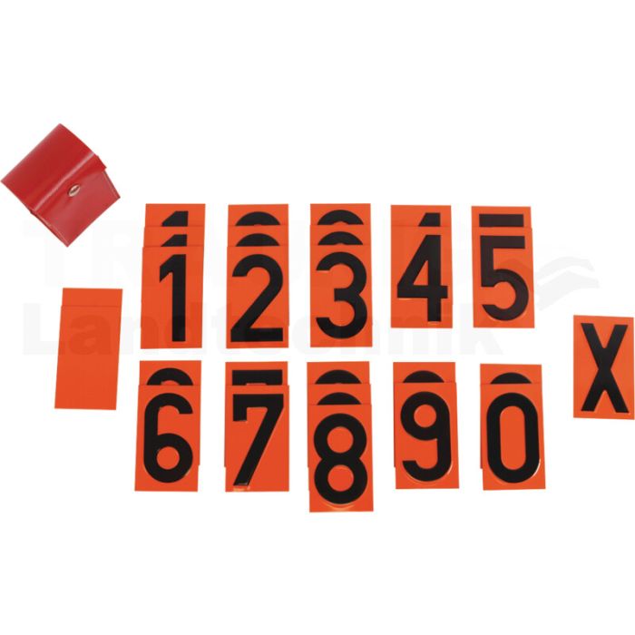 Ziffernsatz f. Zifferntafel, Stahlblech Ziffernsatz f. Zifferntafel, Stahlblech