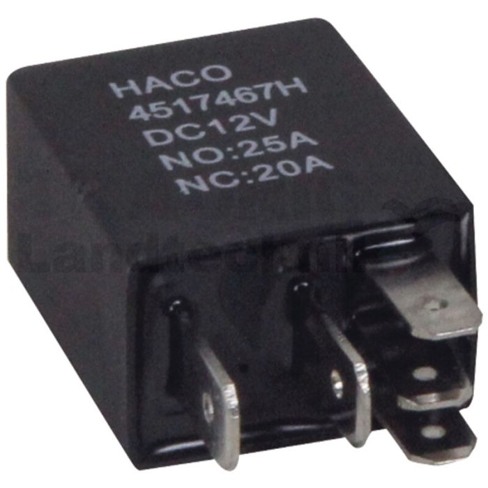Minirelais NO/NC 24V 20 Amp. HACO