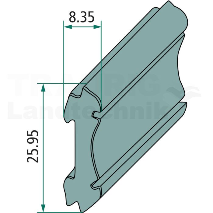 Scharnierprofil EPDM