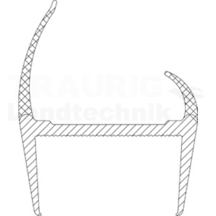 Dichtung, Hart/ Weich, 32mm grau, 2700mm