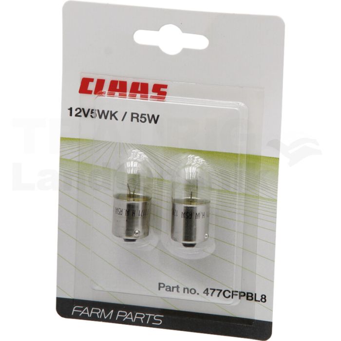 VPE2 Blister Gluehlampe 12V 5W CFP