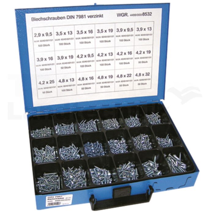 Sortiment Blechschrauben DIN 7981