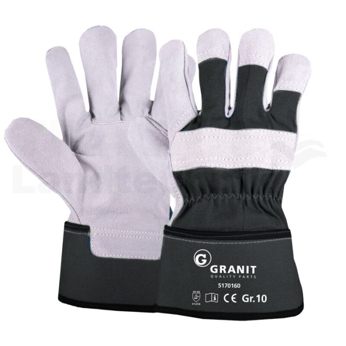 VPE12 Spaltleder-Handschuh, Gr. 10