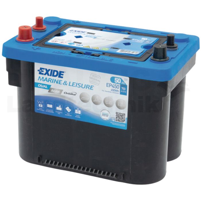 Batterie Dual AGM 12 V / 50 Ah Batterie Dual AGM 12 V / 50 Ah