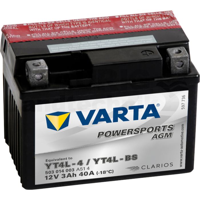 Batterie POWERSPORTS AGM 12 V / 3 Ah