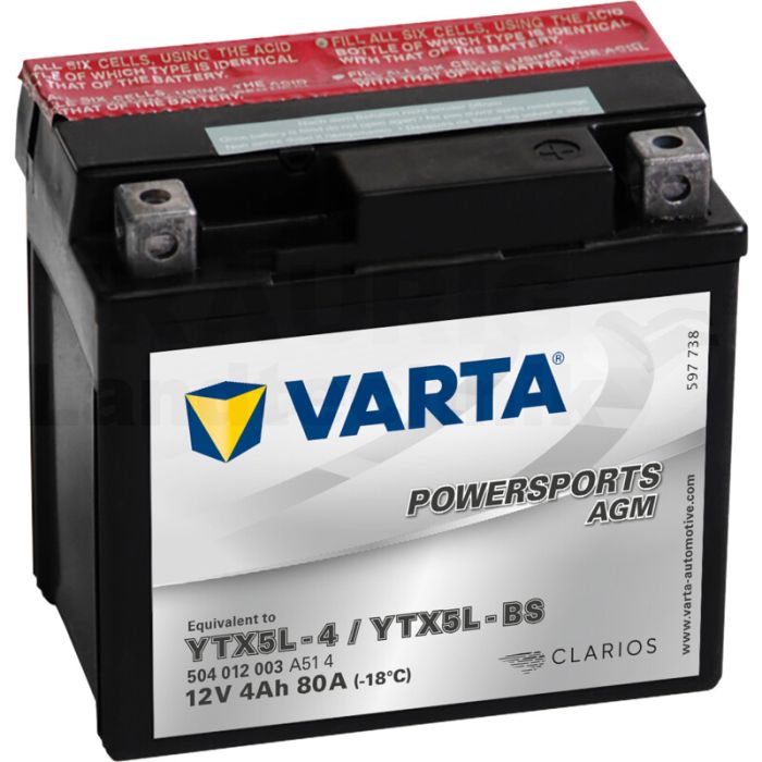 Batterie POWERSPORTS AGM 12 V / 4 Ah