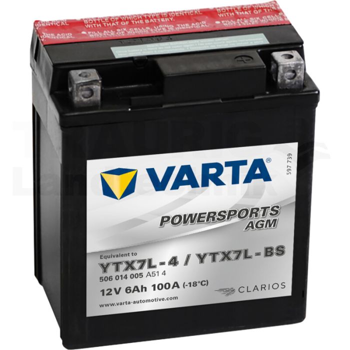 Batterie POWERSPORTS AGM 12 V / 6 Ah