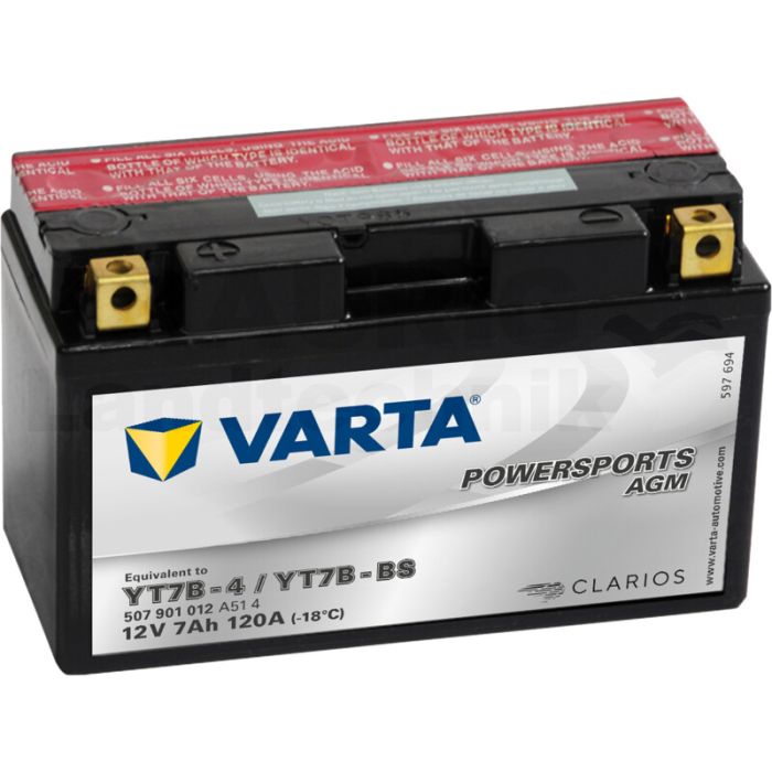 Batterie POWERSPORTS AGM 12 V / 7 Ah