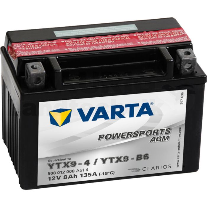 Batterie POWERSPORTS AGM 12 V / 8 Ah