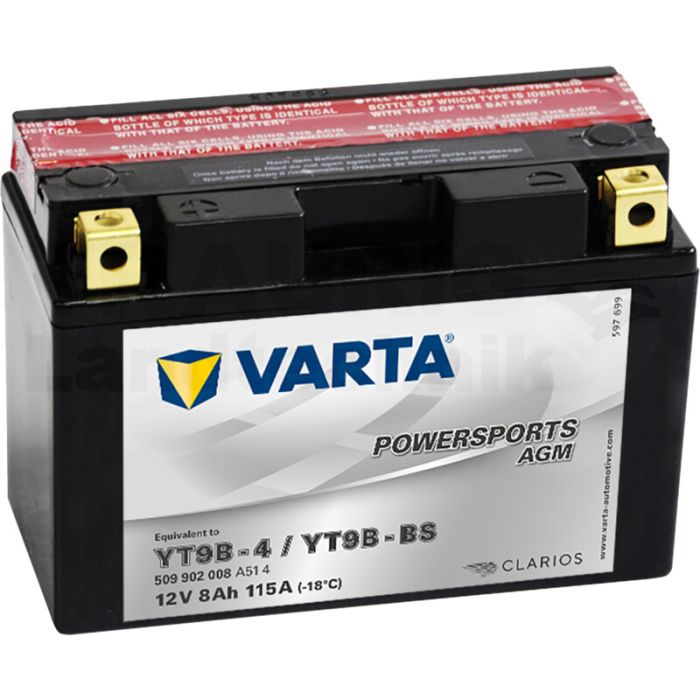 Batterie POWERSPORTS AGM 12 V / 8 Ah