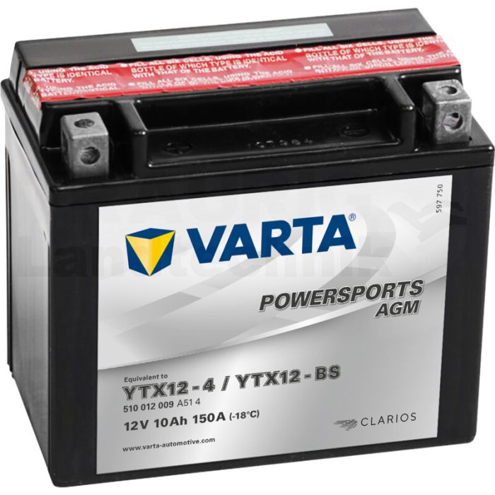 Batterie POWERSPORTS AGM 12 V / 10 Ah