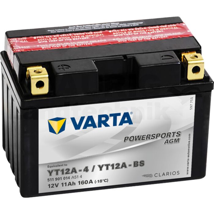 Batterie POWERSPORTS AGM 12 V / 11 Ah