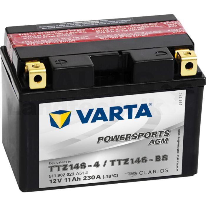 Batterie POWERSPORTS AGM 12 V / 11 Ah