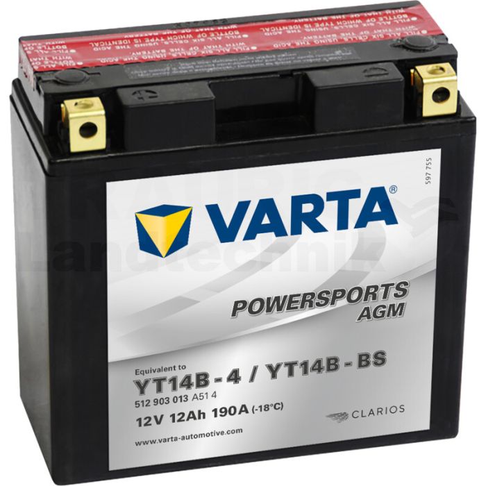 Batterie POWERSPORTS AGM 12 V / 12 Ah