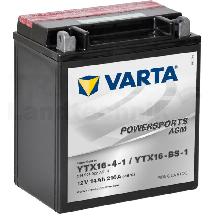 Batterie POWERSPORTS AGM 12 V / 14 Ah
