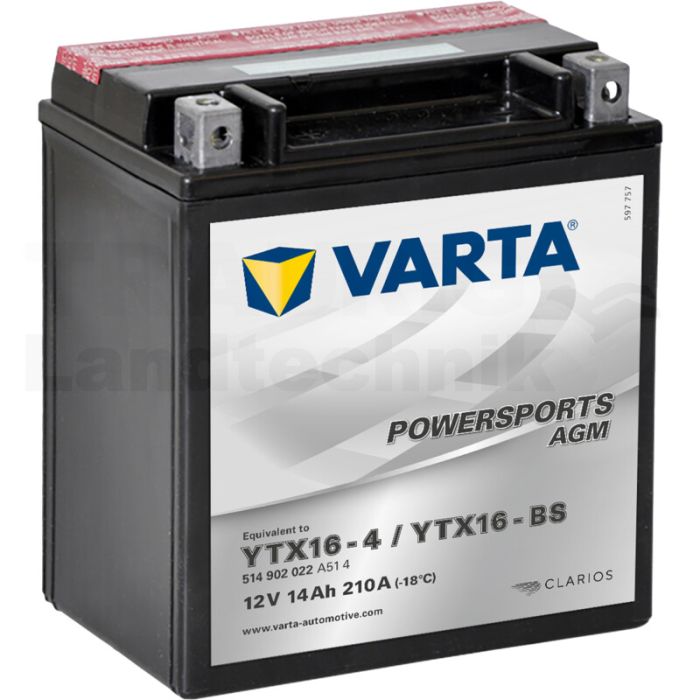 Batterie POWERSPORTS AGM 12 V / 14 Ah