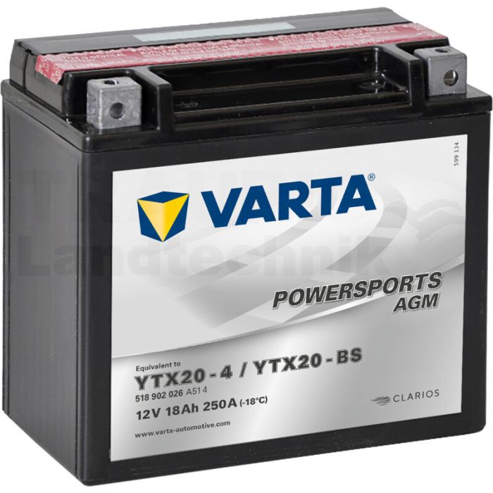 Batterie POWERSPORTS AGM 12 V / 18 Ah