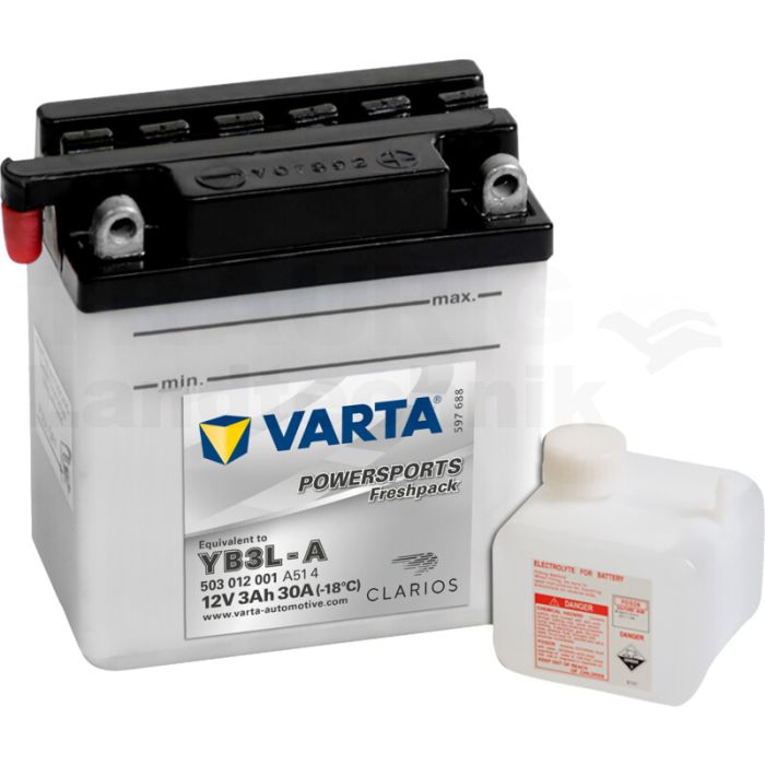 Batterie POWERSPORTS Freshpack 12 V / 3 