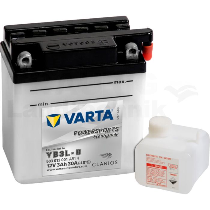 Batterie POWERSPORTS Freshpack 12 V / 3 
