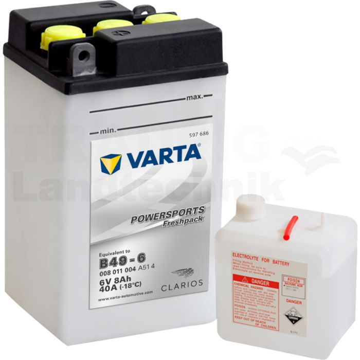 Batterie POWERSPORTS Freshpack 6 V / 8 A