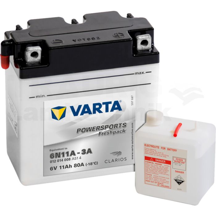 Batterie POWERSPORTS Freshpack 6 V / 11 