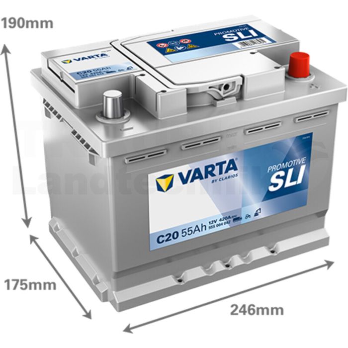 Starterbatterie 12 V / 55 Ah
