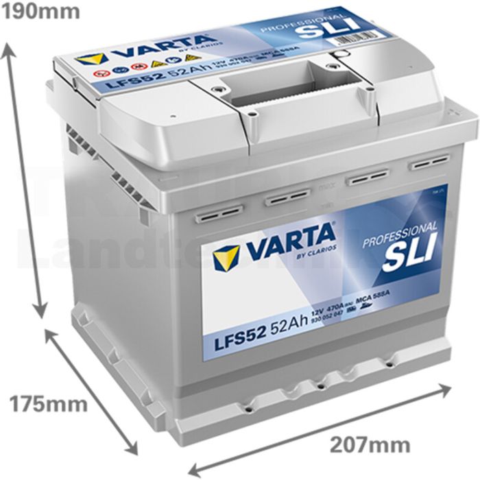Starterbatterie 12V / 52Ah Starterbatterie 12V / 52Ah