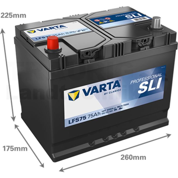 Starterbatterie 12V / 75Ah Starterbatterie 12V / 75Ah