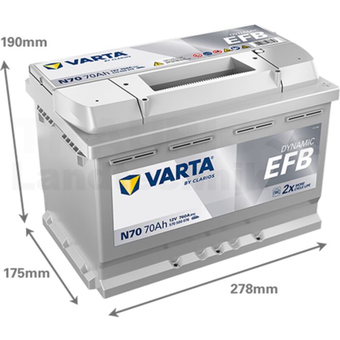 Batterie Blue Dynamic EFB 12 V / 70 Ah