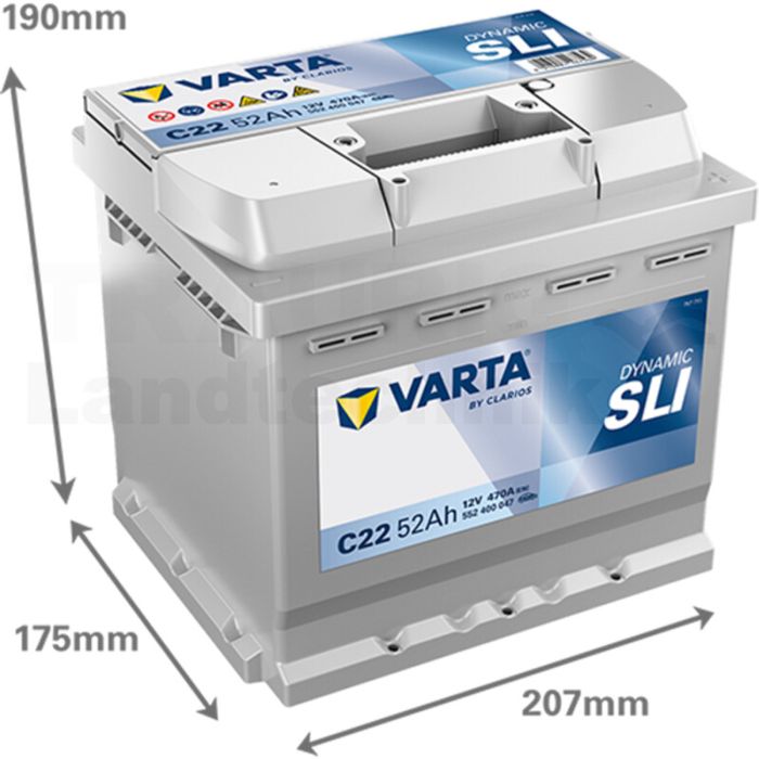 Batterie Blue Dynamic 12 V / 52 Ah