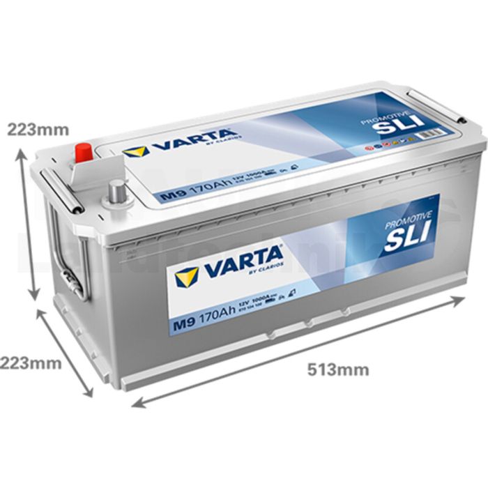 Starterbatterie VARTA  12V 170Ah 1000A