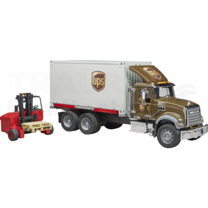 UPS Logistik-LKW mit Mitnahmestapler