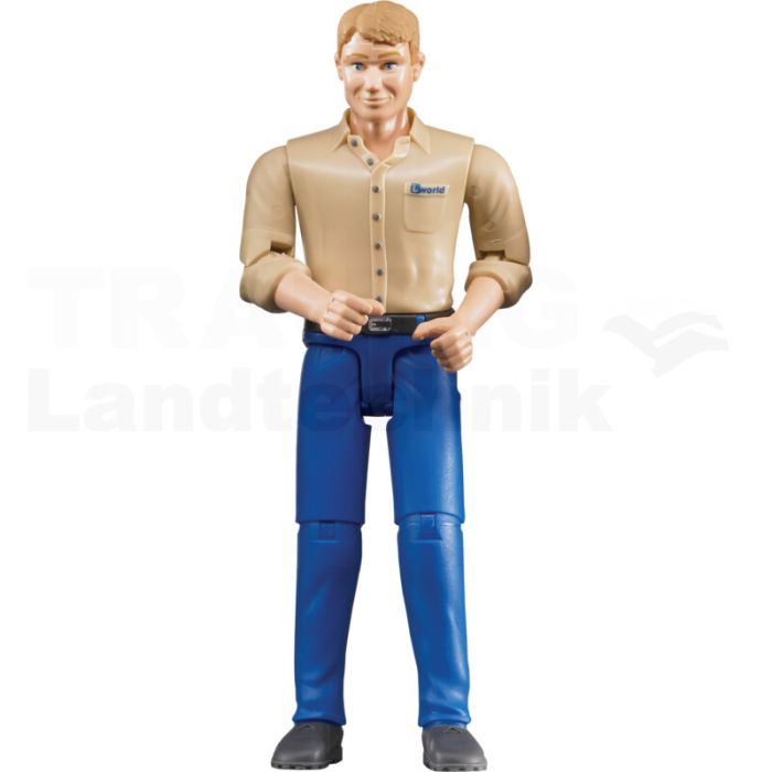 Mann mit blauer Hose Mann mit blauer Hose