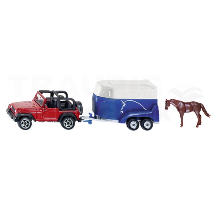 Geländewagen mit Pferdeanhänger Geländewagen mit Pferdeanhänger