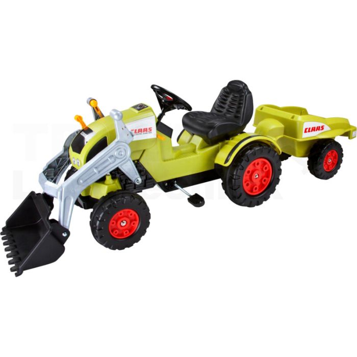 Trettrecker mit Frontlader + Trailer