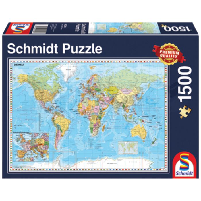 Puzzle, Die Welt, 1500 Teile Puzzle, Die Welt, 1500 Teile