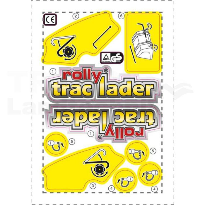 Aufklebersatz rollyTrac Lader