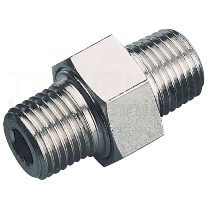 F-DLÖk-AA-1/4-MSv Doppelnippel