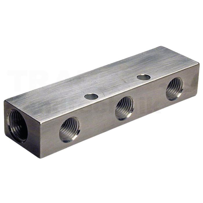 F-VT1-2x1/4-4x1/8-AL-natur Verteilerbloc
